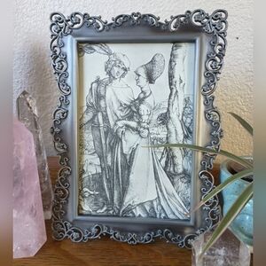 Vintage Pewter Frame with Dürer Art